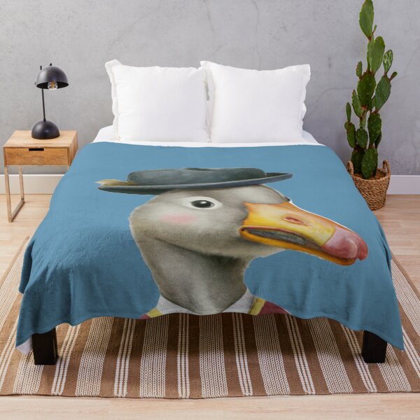 Item preview, Funny adorable watercolor duck, retro funny cute goose, tiny cute vintage goose designed and sold by Artsareus.