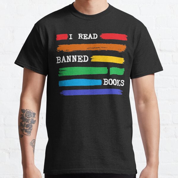 I Read Banned Books Rainbow, Banned Books Week 2022 Typewriter Classic T-Shirt