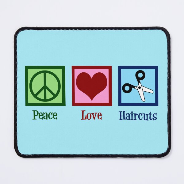 Item preview, Peace Love Haircuts - Cute Hair Stylist designed and sold by Epic Love Designs.
