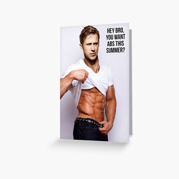 The Best Gym Bro Card Illustrated Greeting Card A5 High Quality