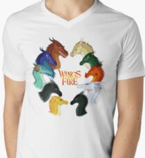 Wings of Fire - All Together Men's V-Neck T-Shirt