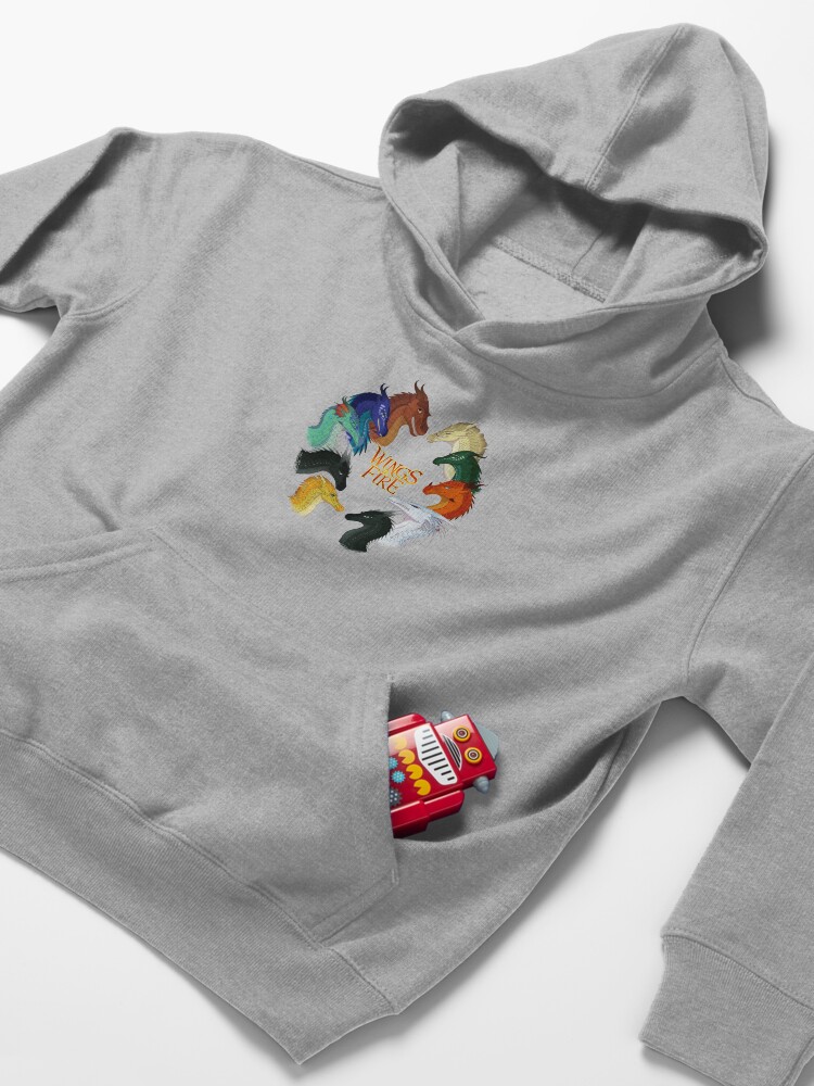 Alternate view of Wings of Fire - All Together Kids Pullover Hoodie