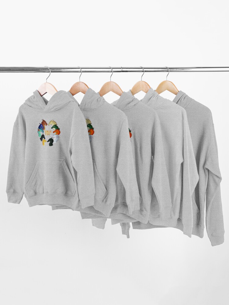 Alternate view of Wings of Fire - All Together Kids Pullover Hoodie