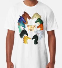 Camiseta larga Alas de fuego: todas juntas