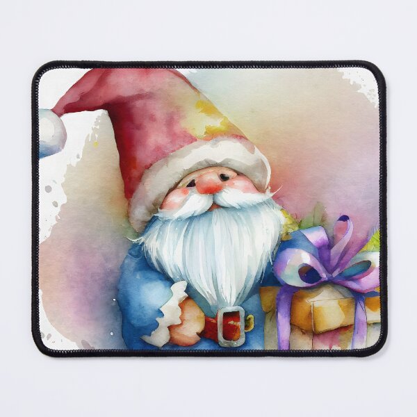 Item preview, Cute Christmas Gnome Bringing a Christmas Gift designed and sold by CGSGraphics.