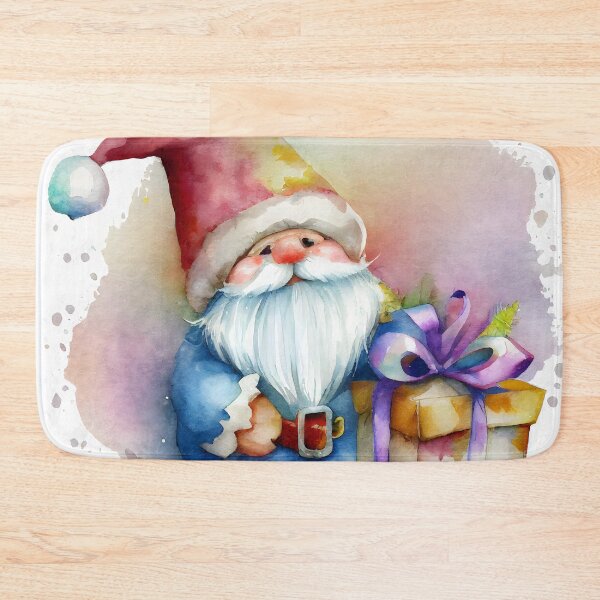 Item preview, Cute Christmas Gnome Bringing a Christmas Gift designed and sold by CGSGraphics.
