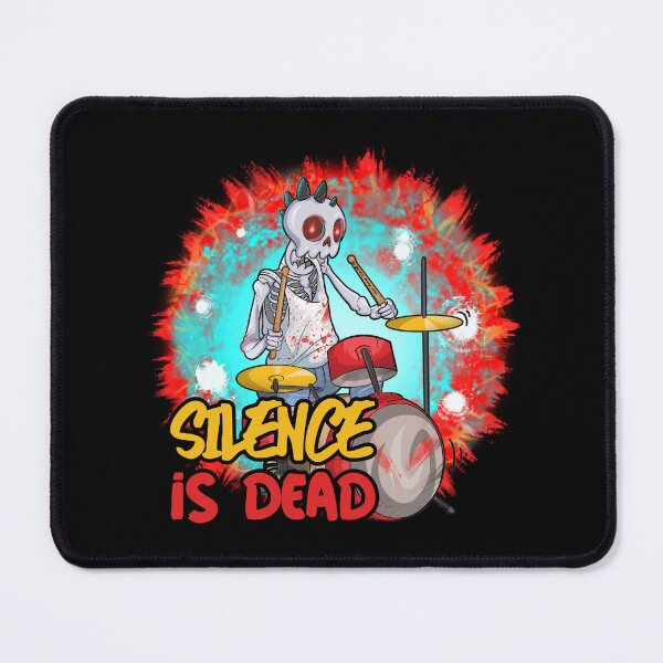 Item preview, Silence is Dead Metal Head Skull designed and sold by BlackSheepEllis.