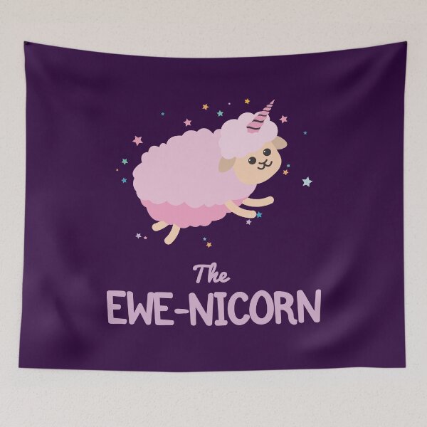 Item preview, Ewenicorn | Funny Ewe | Sheep Unicorn Puns designed and sold by Fluffy-Vectors.