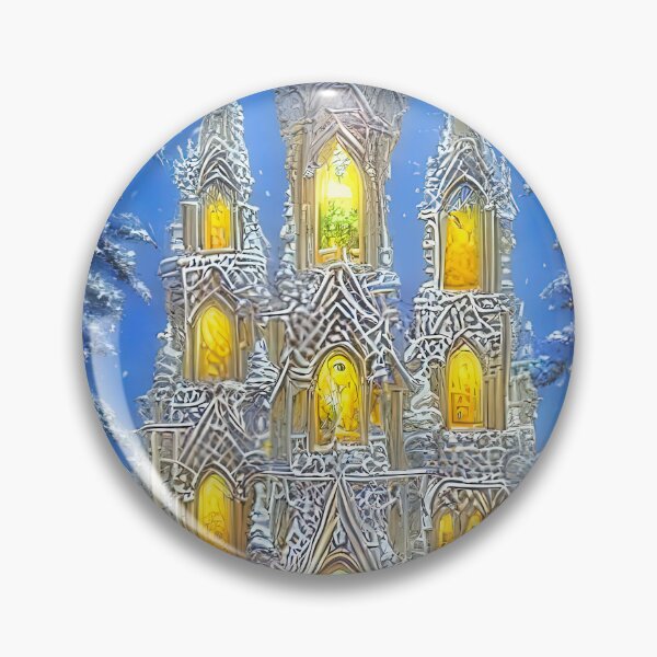 Artikelvorschau, Winterkirche entworfen und verkauft von Elaine Manley.