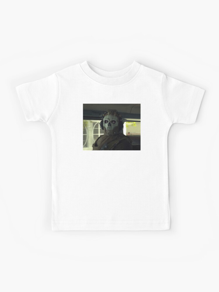 COD MW2 Ghost Staring Meme HIGH QUALITY Kids T-Shirt by UprizeShop
