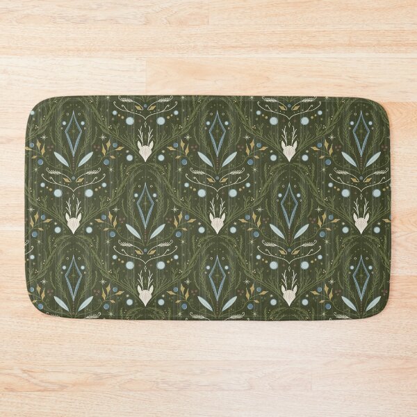 Item preview, Retro Green Winter Forest designed and sold by Lori Buesking Studio.