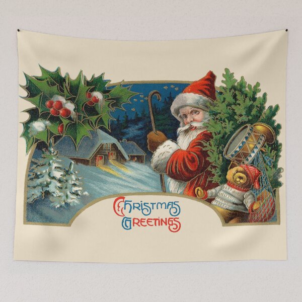 Item preview, Papá Noel retro vintage - Saludos navideños designed and sold by SHGraphix.