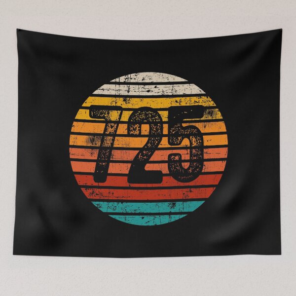 Item preview, Distressed Vintage Sunset 725 Area Code designed and sold by Gold Wings Tees.
