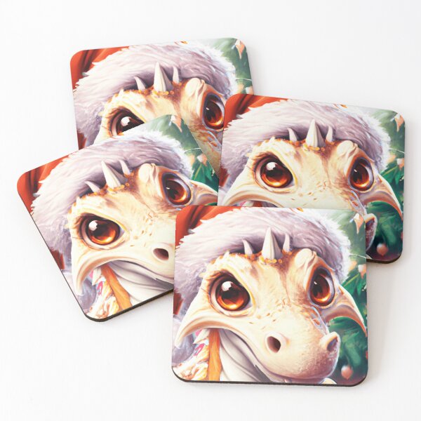 Item preview, Cutedom - Dragon In A Christmas Hat designed and sold by RaynbowCute.