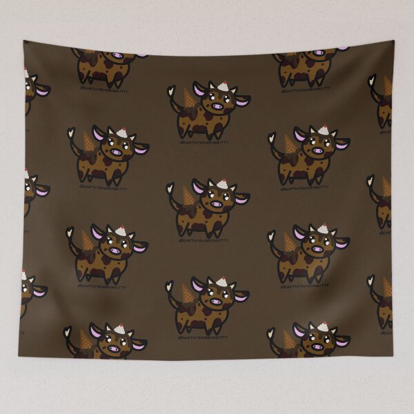 Item preview, Coco the chocolate ice cream cow designed and sold by Cosmic Kitty Colors.