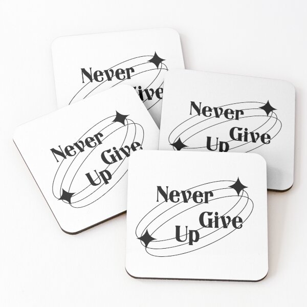 Item preview, Never Give Up designed and sold by rubbytipsy.