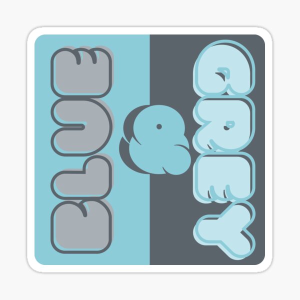 Item preview, Blue & Grey designed and sold by pinkmicrophone.