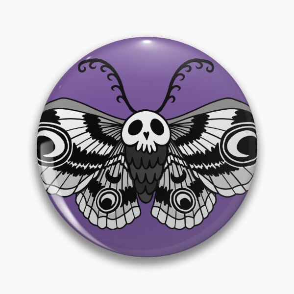 Item preview, Cute Moon Skull Moth designed and sold by lunar.wave.