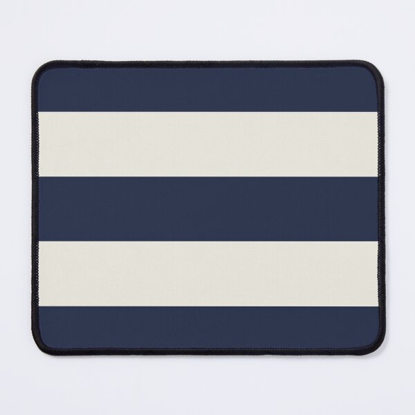 Item preview, Large NAVY BLUE and CREAM Horizontal STRIPES designed and sold by RachelMacht.