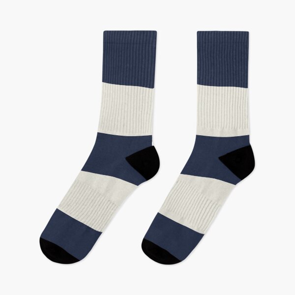 Item preview, Large NAVY BLUE and CREAM Horizontal STRIPES designed and sold by RachelMacht.