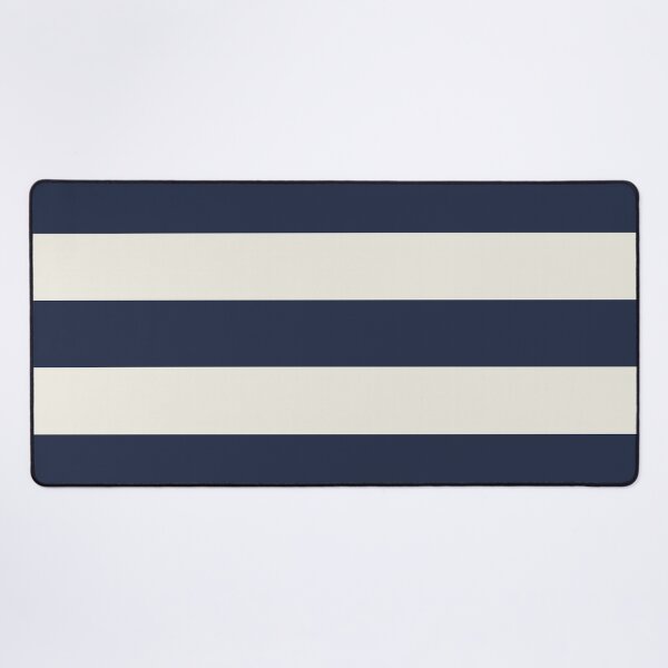 Item preview, Large NAVY BLUE and CREAM Horizontal STRIPES designed and sold by RachelMacht.
