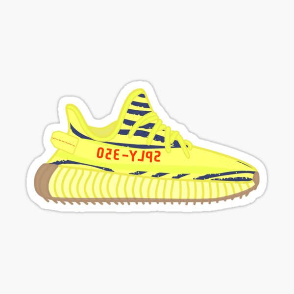 Sticker Â« Yeezy Boost 350 V2 | Jaune congelÃ© Â», par alexlaw17 | Redbubble