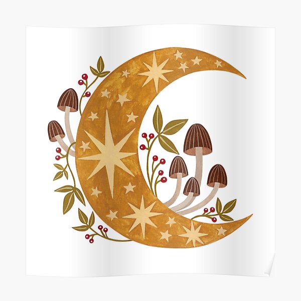 Forest Moon Poster By Laorel Redbubble