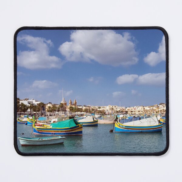 Item preview, Traditional Fishing Boats in Marsaxlokk, Republic of Malta designed and sold by Kasia Design.