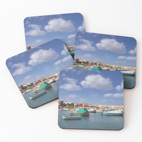 Item preview, Traditional Fishing Boats in Marsaxlokk, Republic of Malta designed and sold by Kasia Design.
