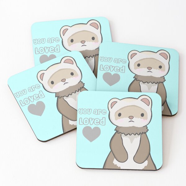 Item preview, Kawaii ferret designed and sold by Naturefaedesign.
