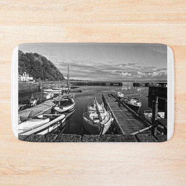 Item preview, Harbour at Avoch, Black Isle in monochrome designed and sold by Stephen Frost.