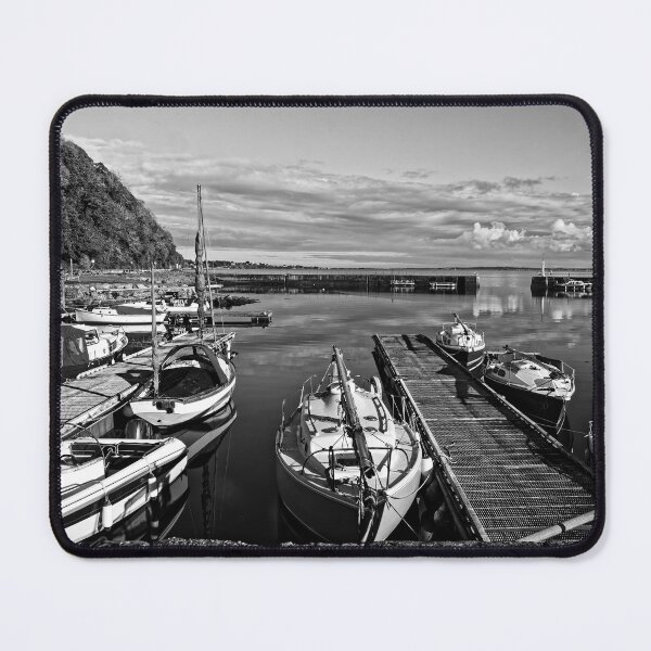 Item preview, Harbour at Avoch, Black Isle in monochrome designed and sold by Stephen Frost.