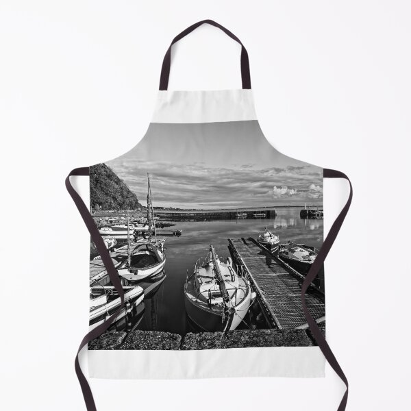 Item preview, Harbour at Avoch, Black Isle in monochrome designed and sold by Stephen Frost.