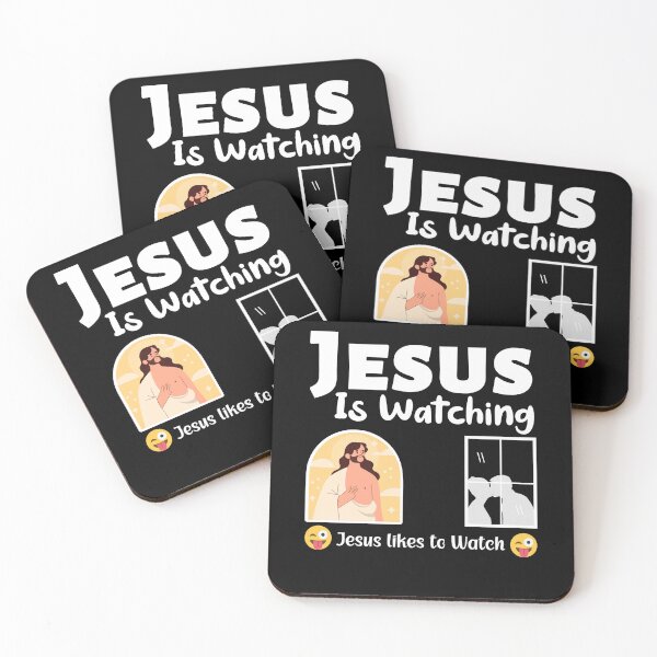 Item preview, Jesus is Watching - Jesus designed and sold by BearLoveDesign.