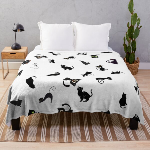 Item preview, Fun Black Cat Pattern designed and sold by Pixel4Art.