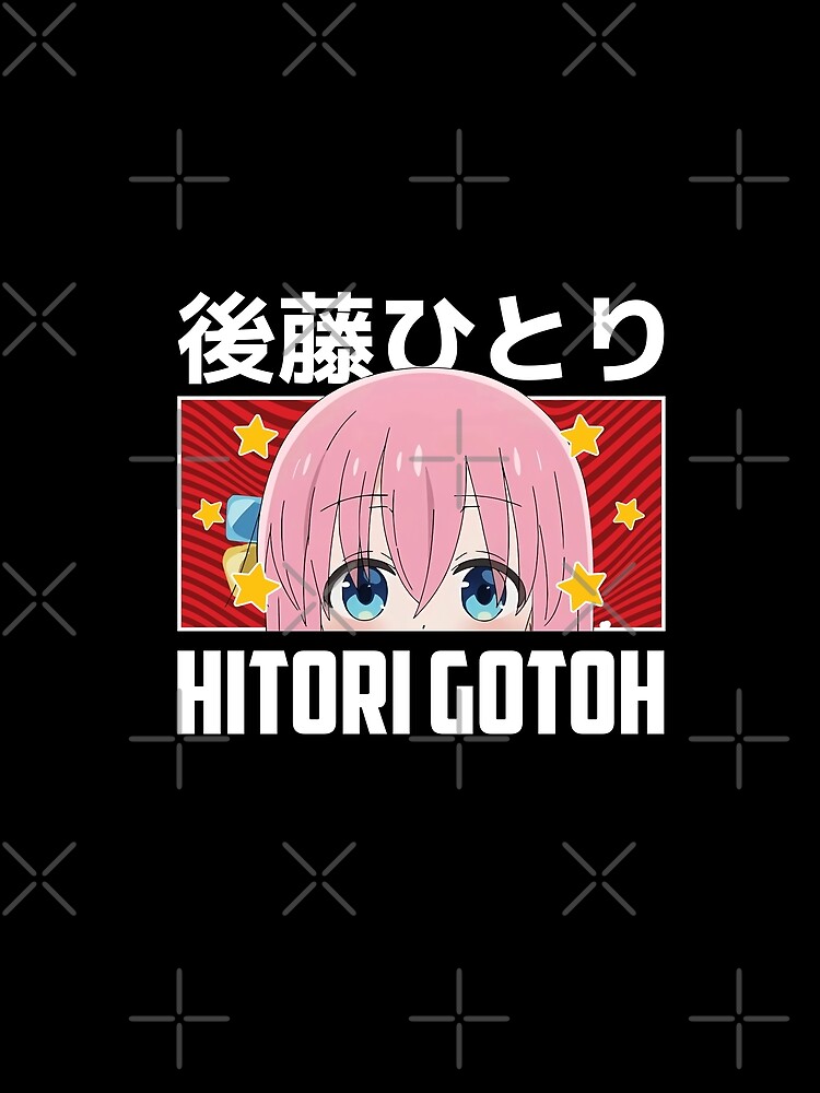 Aperçu 5 sur 5. T-shirt graphique avec l'œuvre Hitori Gotou Peeker - Bocchi le rocher ! créée et vendue par Neelam789.