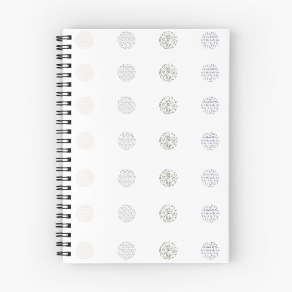 Item preview, Round Flower Pattern Sticker Sheet with 6 designs (42 stickers) designed and sold by HappierBySeppy.