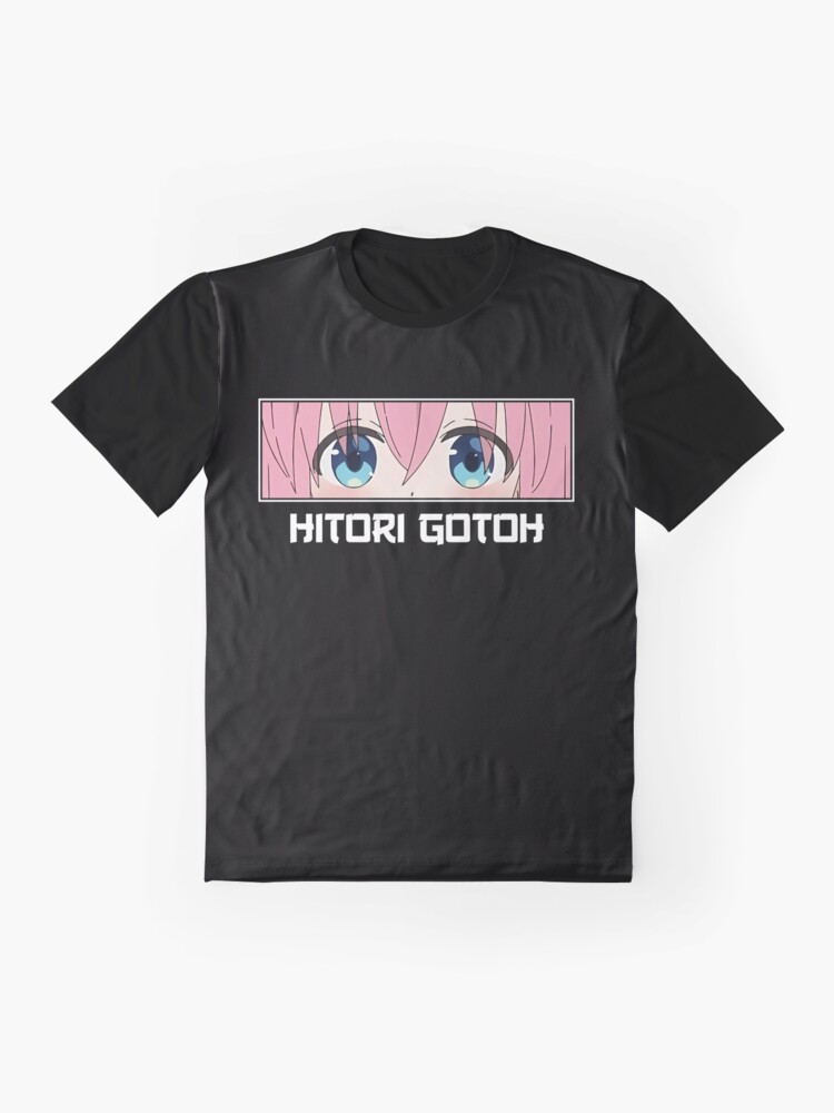 Aperçu 4 sur 5. T-shirt graphique avec l'œuvre Hitori Gotou Eyes - Bocchi le rocher ! créée et vendue par Neelam789.