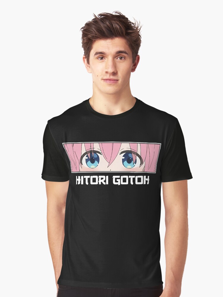 Aperçu 1 sur 5. T-shirt graphique avec l'œuvre Hitori Gotou Eyes - Bocchi le rocher ! créée et vendue par Neelam789.