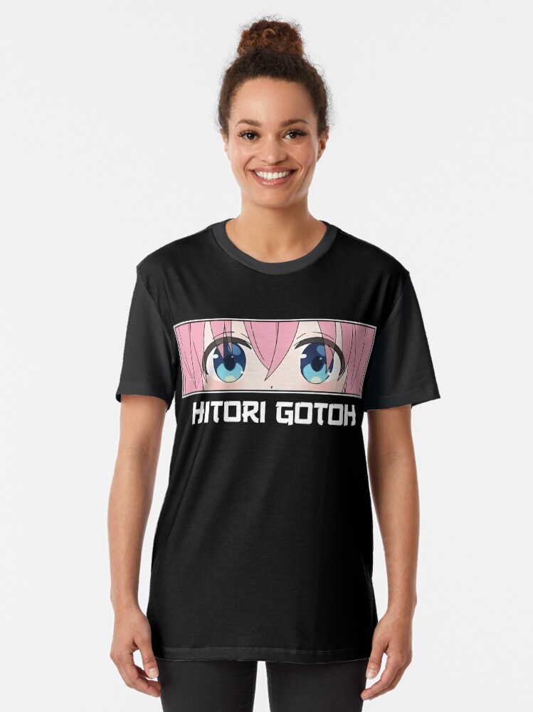 Aperçu 2 sur 5. T-shirt graphique avec l'œuvre Hitori Gotou Eyes - Bocchi le rocher ! créée et vendue par Neelam789.