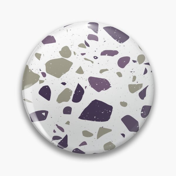 Item preview, White, Purple and Grey Terrazzo Tile Pattern designed and sold by thesnowwhyte.