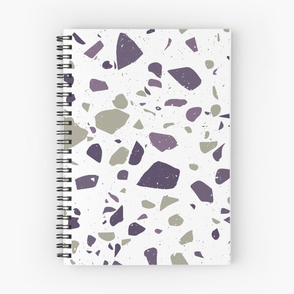 Item preview, White, Purple and Grey Terrazzo Tile Pattern designed and sold by thesnowwhyte.