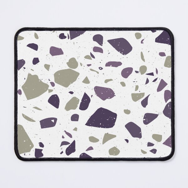 Item preview, White, Purple and Grey Terrazzo Tile Pattern designed and sold by thesnowwhyte.