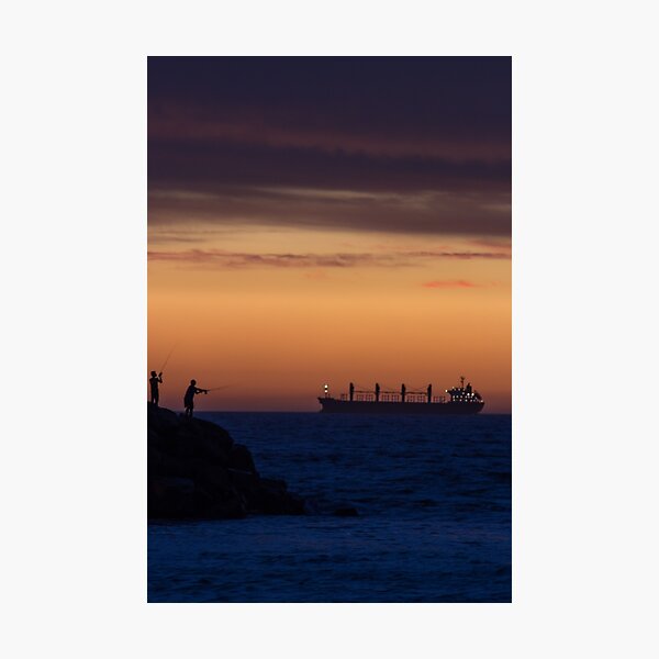 Item preview, Fishing during Sunset designed and sold by Peno Saur.