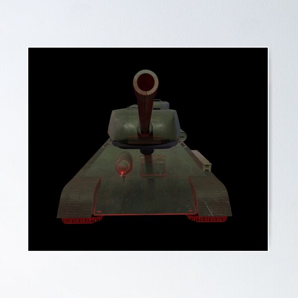 Item preview, Second World War Tank T-34 Red designed and sold by Dorota Didyk.