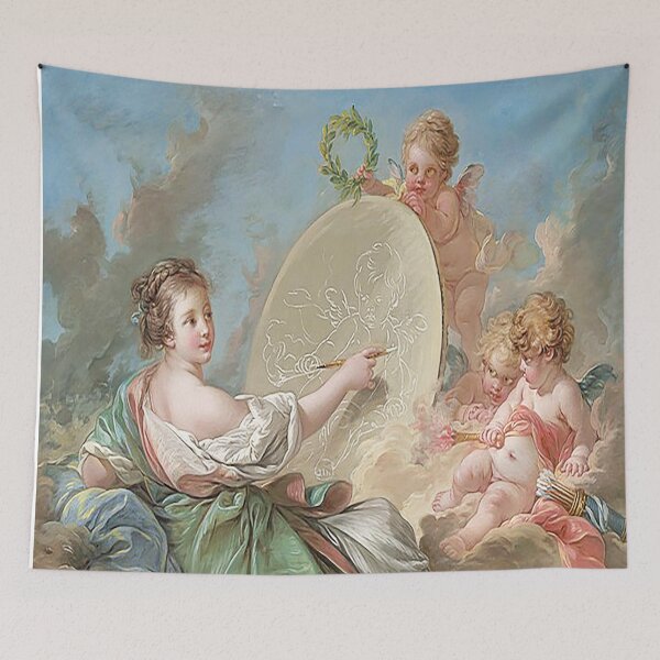 Item preview,  Francois Boucher Allegory of Painting 1765 designed and sold by MARWA-STORE.