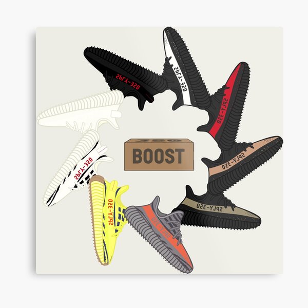 Yeezy Wheel Metal Print