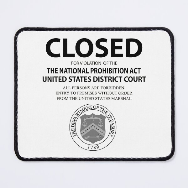 Item preview, CLOSED for Violation of Prohibition Act designed and sold by Daniel Hagerman.