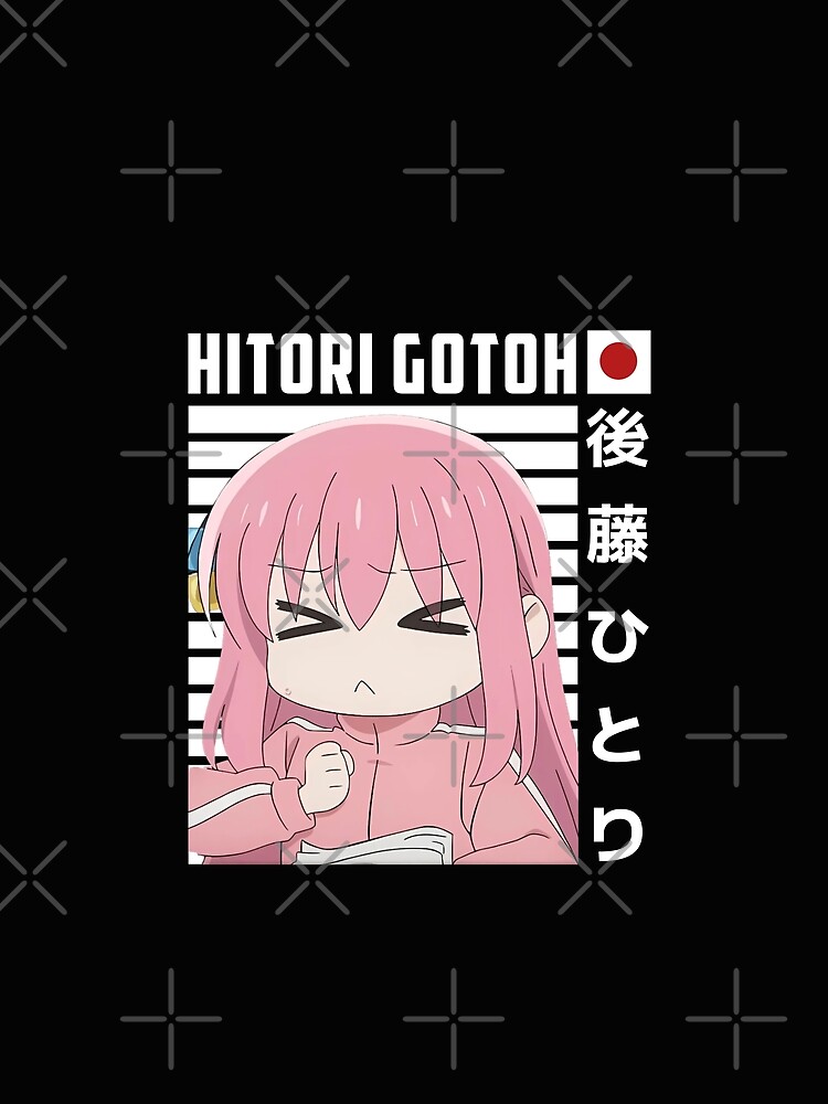 Aperçu 5 sur 5. T-shirt graphique avec l'œuvre Hitori Gotou - Bocchi le Rocher ! créée et vendue par Neelam789.