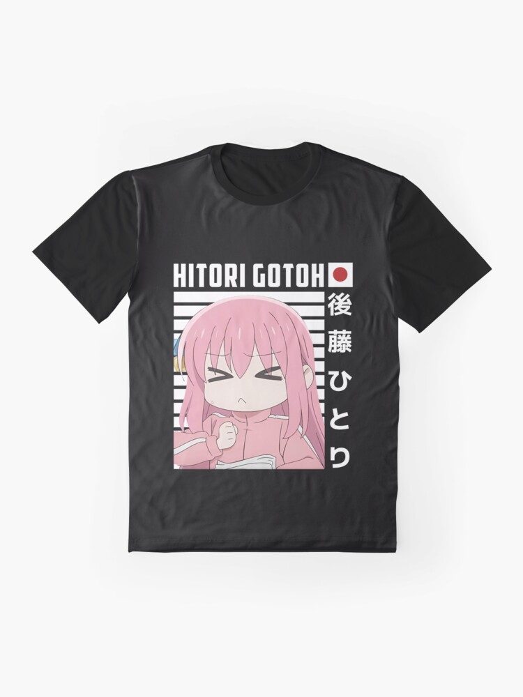 Aperçu 4 sur 5. T-shirt graphique avec l'œuvre Hitori Gotou - Bocchi le Rocher ! créée et vendue par Neelam789.